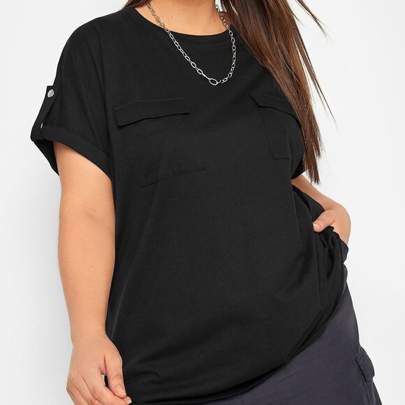 Adrienne Vittadini Black Short Sleeve Top 2X - Picture 1 of 12